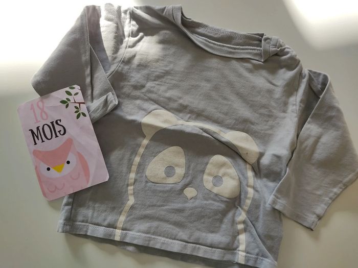 Tee shirt manches longues taille 18 mois