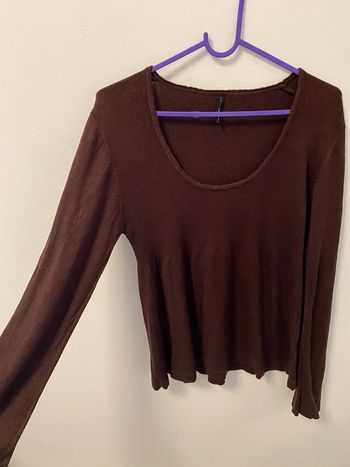 Pull empire Naf Naf L marron chocolat