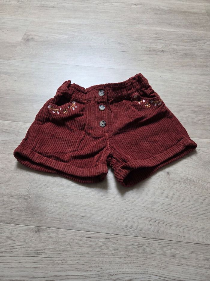Short velours 4 ans