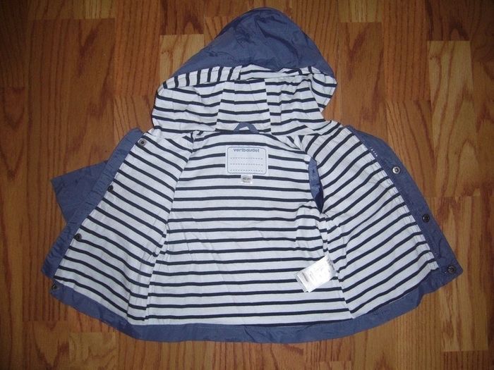 Coupe vent imperméable léger 3 mois Vertbaudet Neuf - photo numéro 2