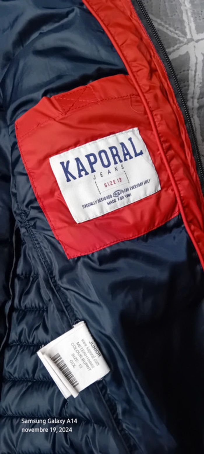 Doudoune légère matelassée orange burnt garçon 12 ans kaporal - photo numéro 19