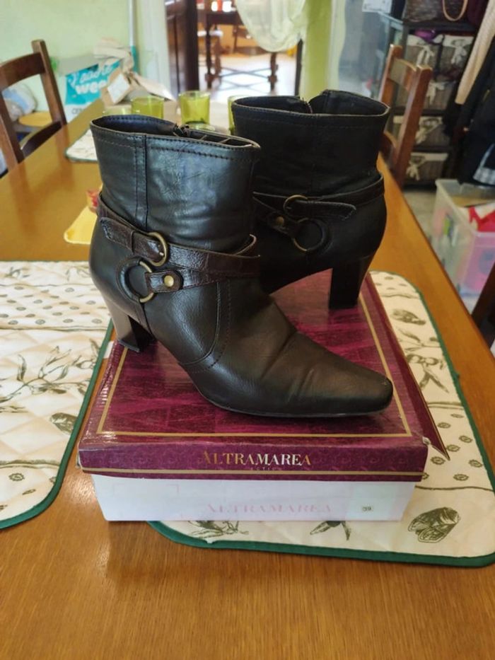 Bottines noires similicuir taille 39 Altramarea - photo numéro 16