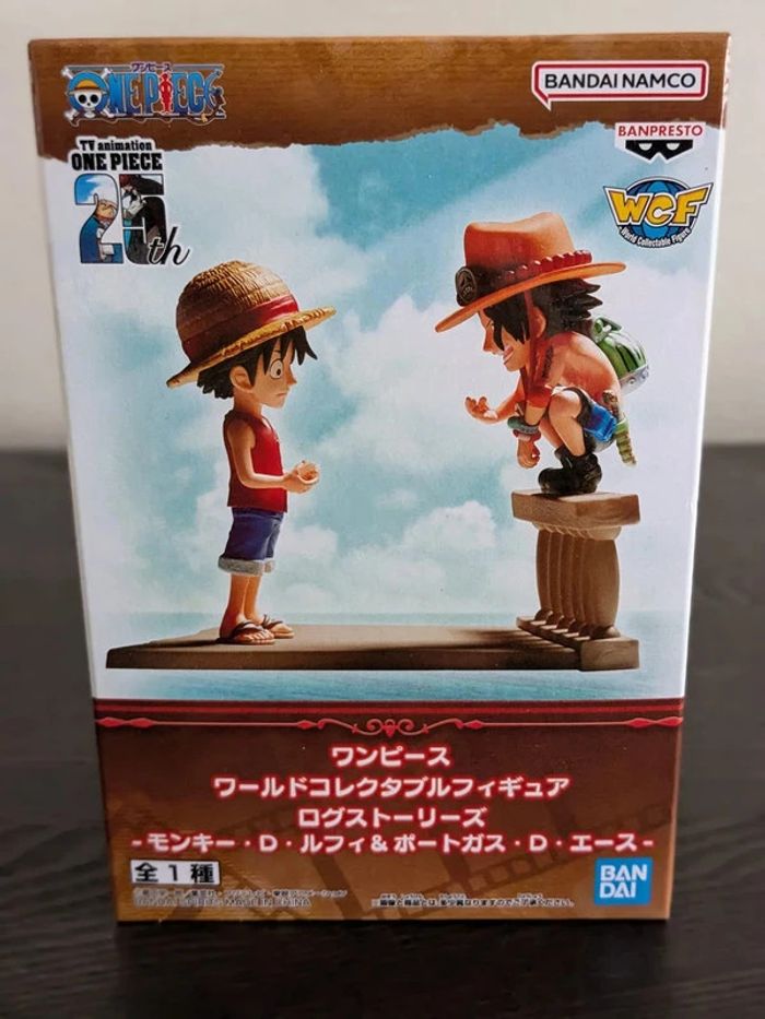 Figurine One Piece - WCF Monkey D. Luffy & Portgas D. Ace Log Stories - Banpresto