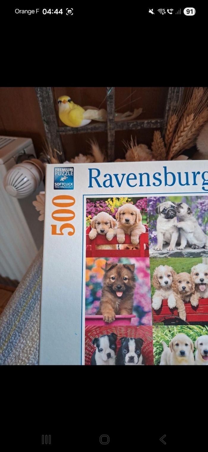 Puzzle 500 pièces chiots - photo numéro 3