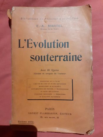 L'Évolution souterraine - E.-A. Martel