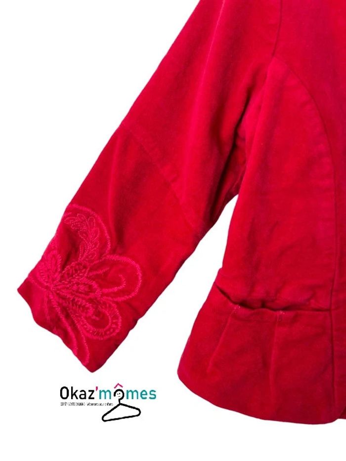 Veste en velours rose fuchsia - Catimini 18 mois - photo numéro 3