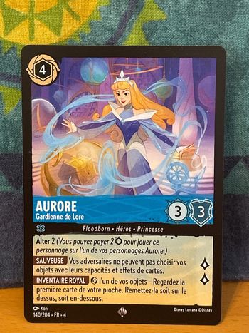 Carte Lorcana - Aurore : Gardienne de Lore - 140/204 - FR - 4