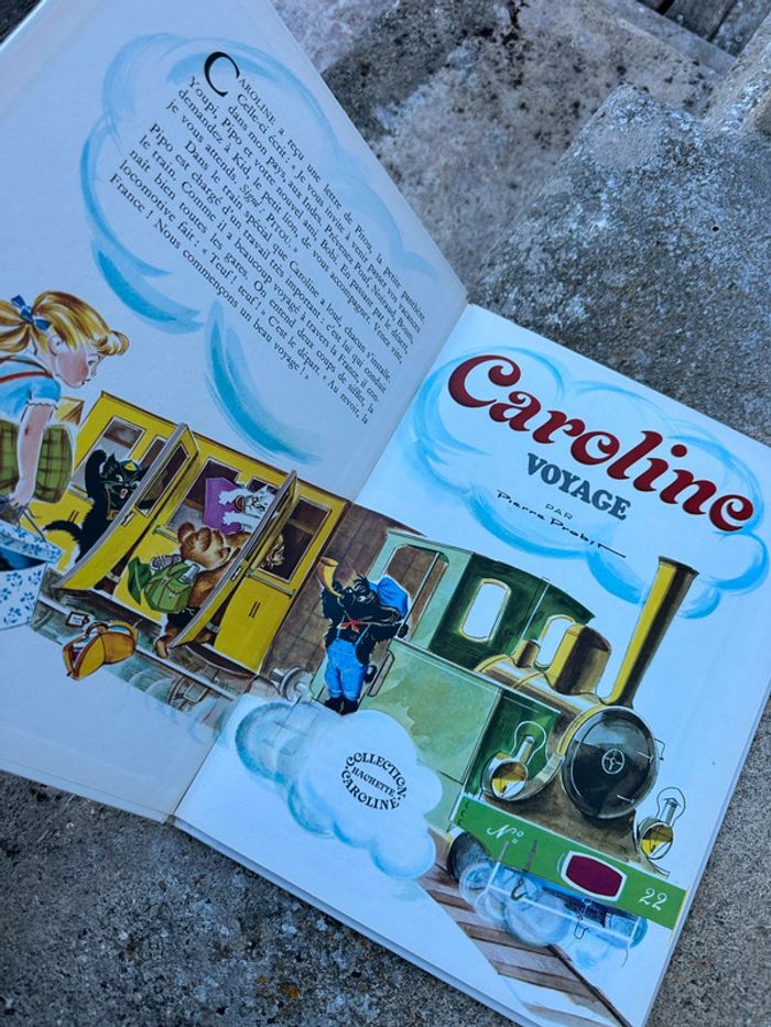 Pierre Probst - Caroline Voyage Livre Grands albums Hachette bd ancien vintage blanc - photo numéro 3