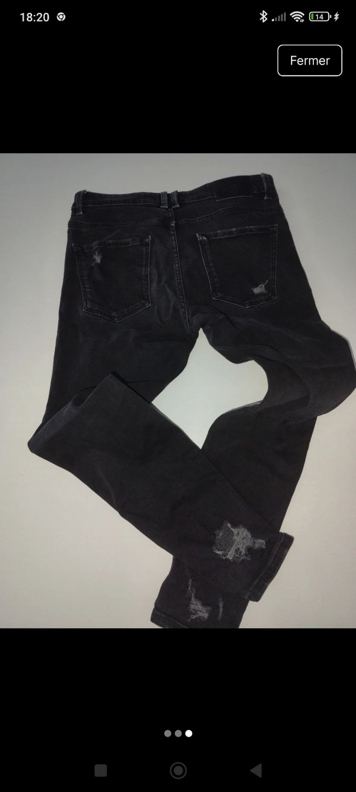 Jean pull & bear  homme ado L - photo numéro 3