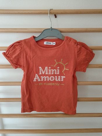 T-shirt gemo mini amour