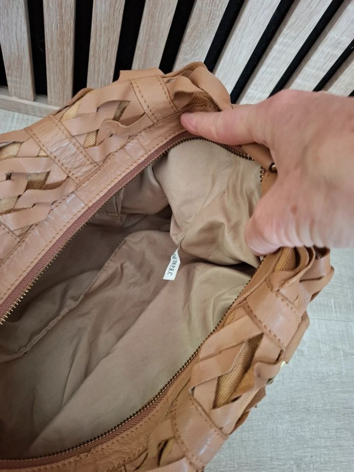 Sac cuir tressé marron - photo numéro 11