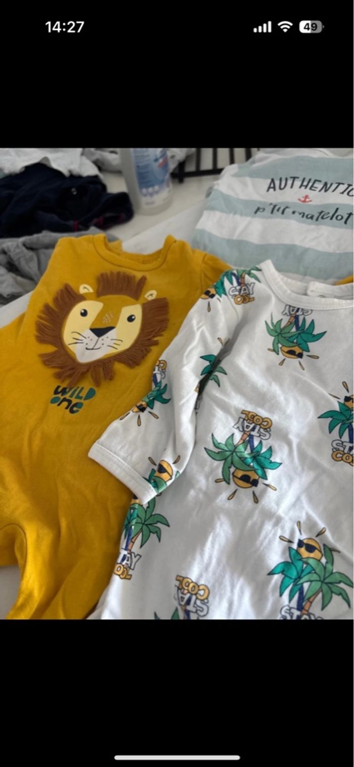 Lot pyjamas 3 mois - photo numéro 3