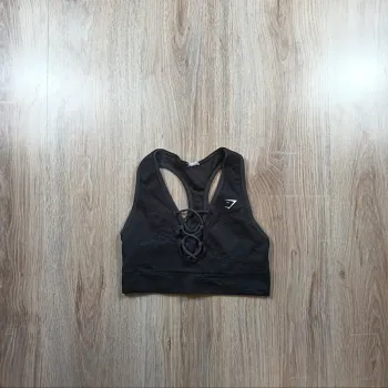 Brassière gymshark femme s gris foncé noir