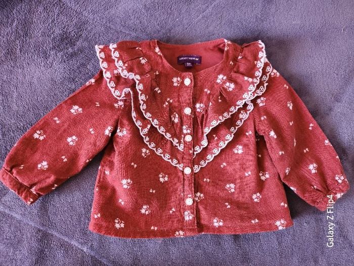 Chemise fille 3 mois