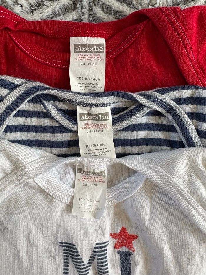 Lot de 3 bodies Absorba 9 mois - photo numéro 10
