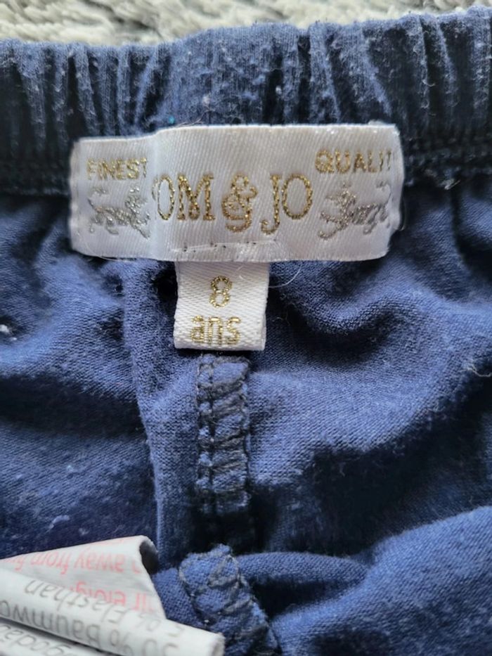 Legging court 8 ans marine Love Peace - photo numéro 3