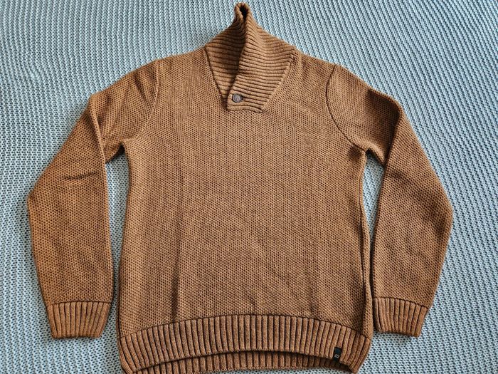 Pull maille camel