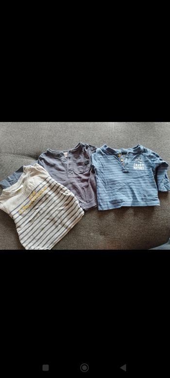 Lot de 3 teeshirt manches longues 3 mois