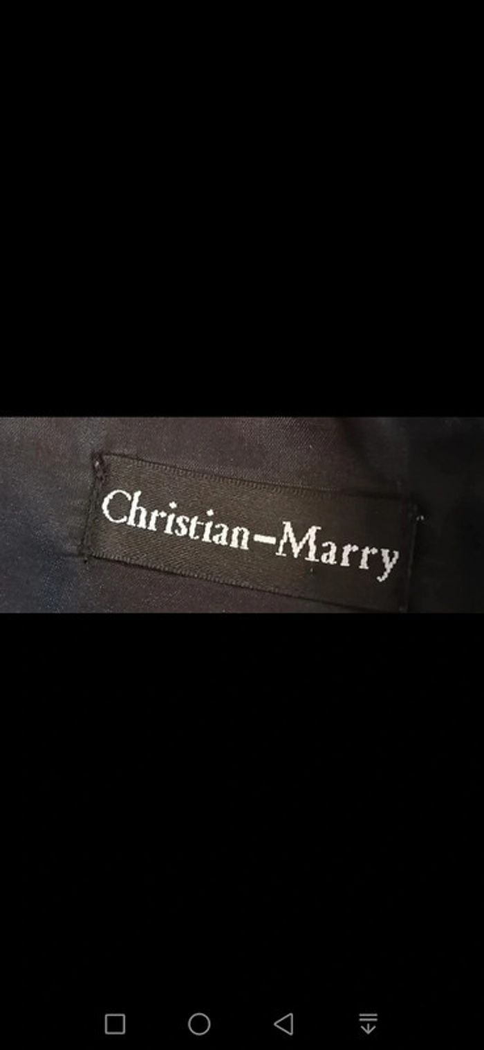 Robe longue d'été fleurs noir crème Taille L Christian Marry - photo numéro 10