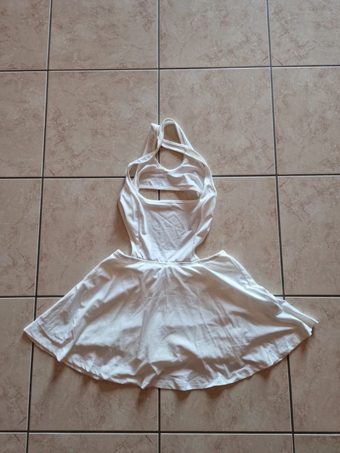 Robe courte sport blanc