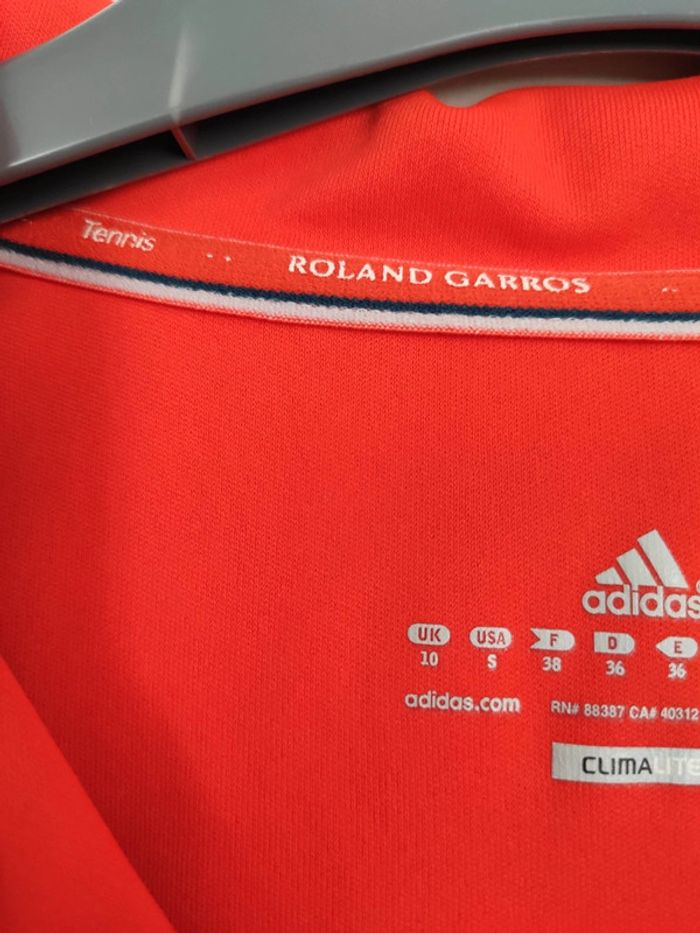 Polo tennis Adidas Sample Rolland Garros - photo numéro 4