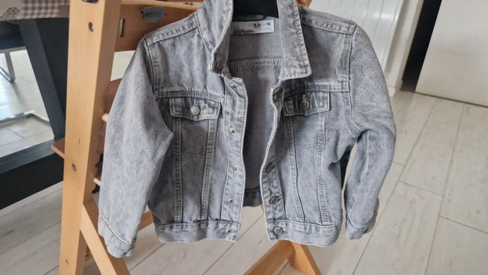 Veste en jean gris zara 18/24m 92cm