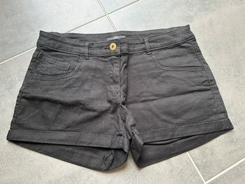 Short en jeans fin noir femme taille 38 H&M