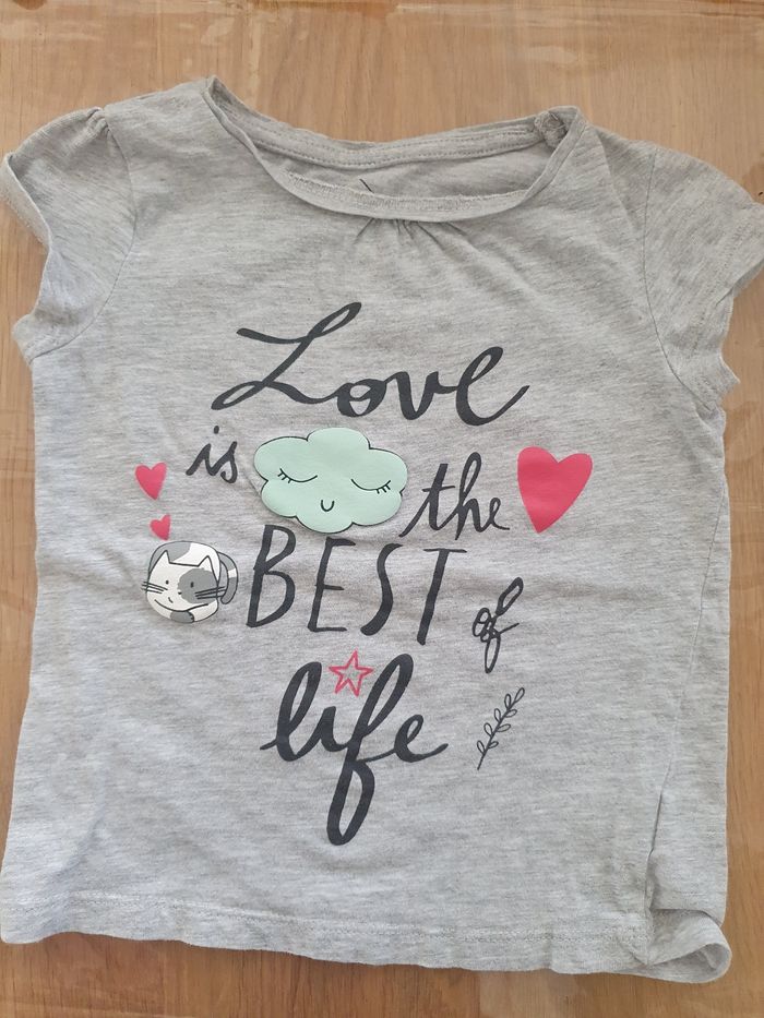 Tshirt à manches courtes 3-4 ans