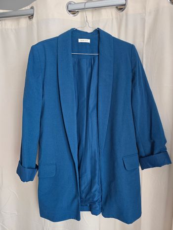 Veste tailleur blazer bleu 