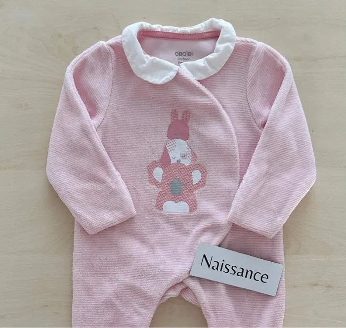 Pyjama obaibi fille naissance 50 cm - photo numéro 2