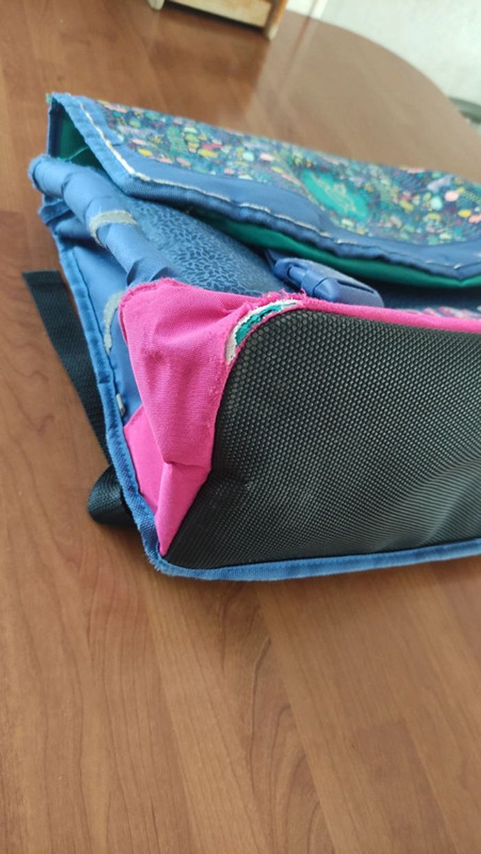 Cartable bleu histoire de filles - photo numéro 4