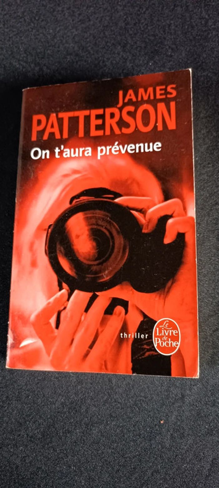 Livre On t aura prévenue james Patterson