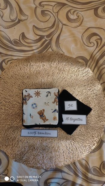 16 lingettes lavables neuf