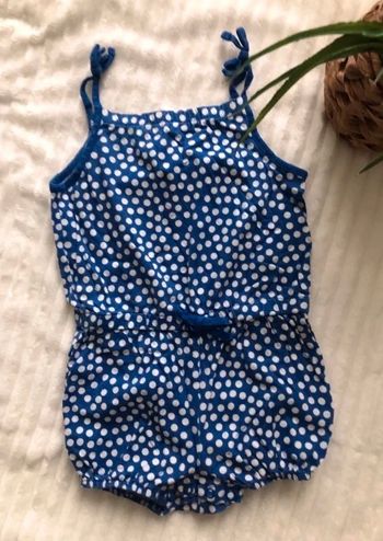 Combishort bleue et blanche H&M