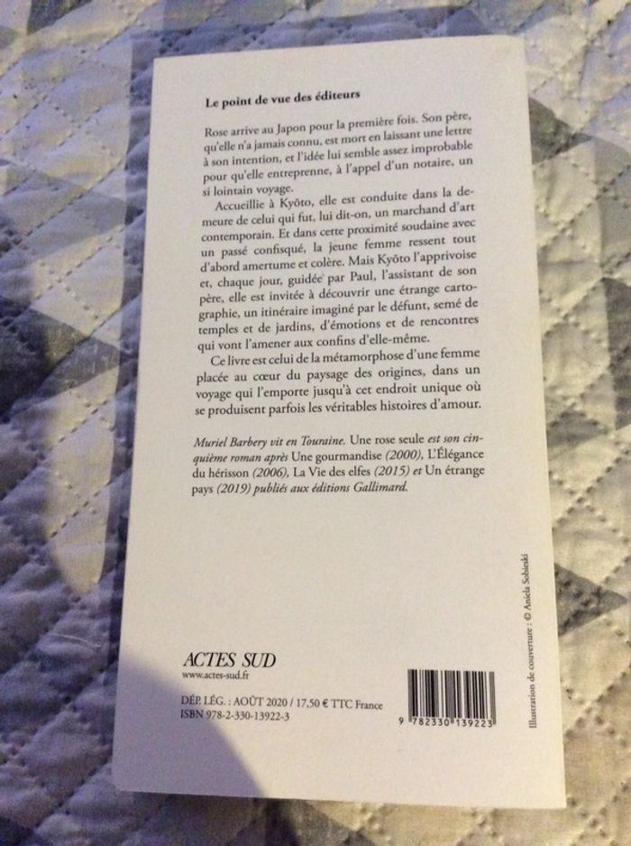 #une rose seule Muriel Barbery - photo numéro 3