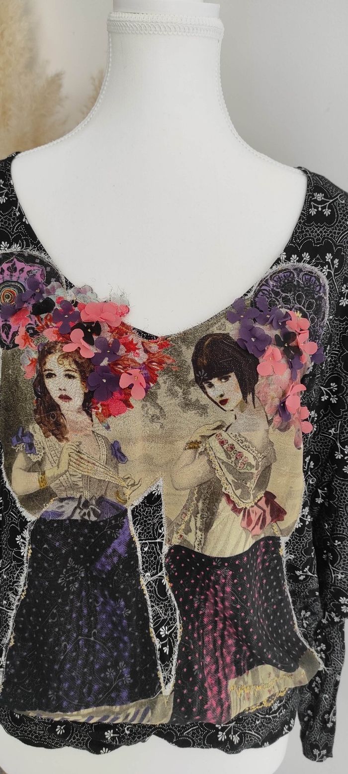 Blouse femme Desigual taille S très bon état - photo numéro 2