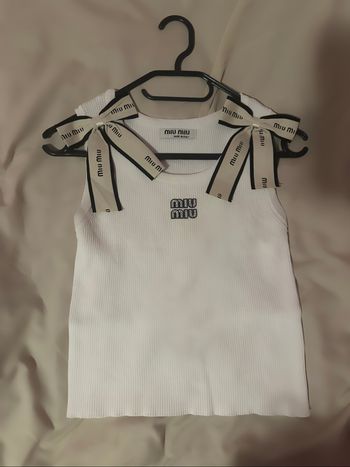 Débardeur miu miu nœud