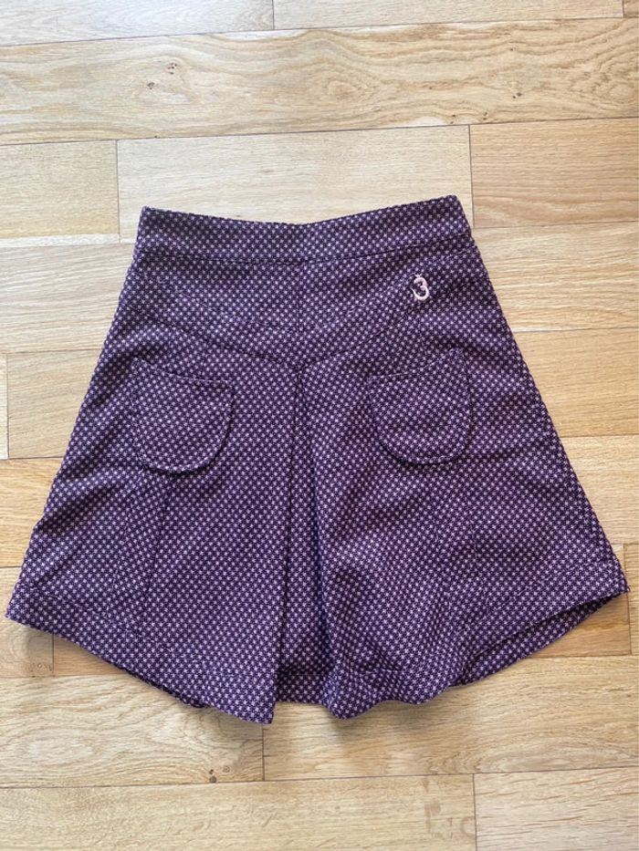 💜 Jupe vintage Be You K pied-de-poule rose et violet – Taille 36 💜 - photo numéro 2