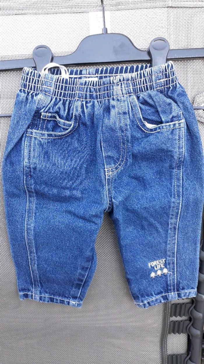 Ensemble en jeans taille 6 mois - photo numéro 3
