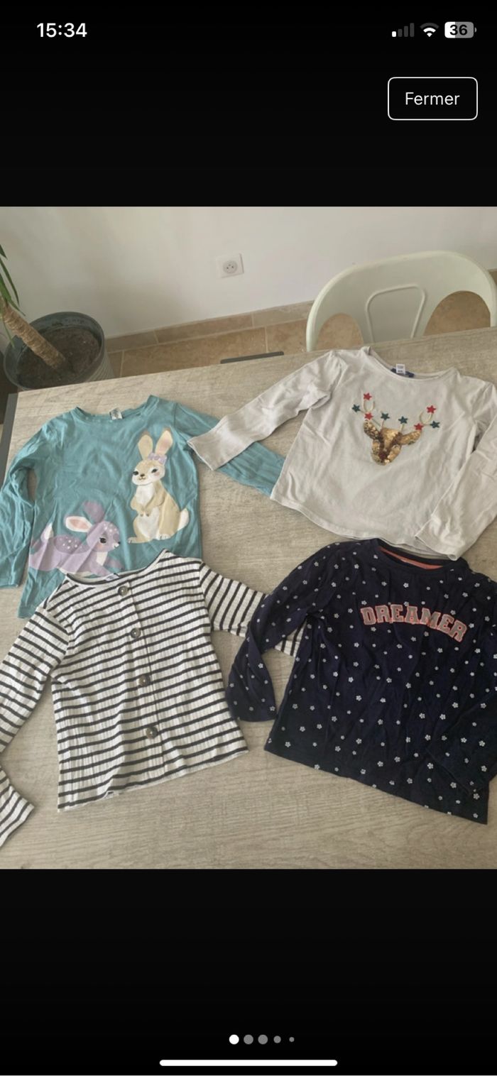 Lit de vêtements fille 4 ans