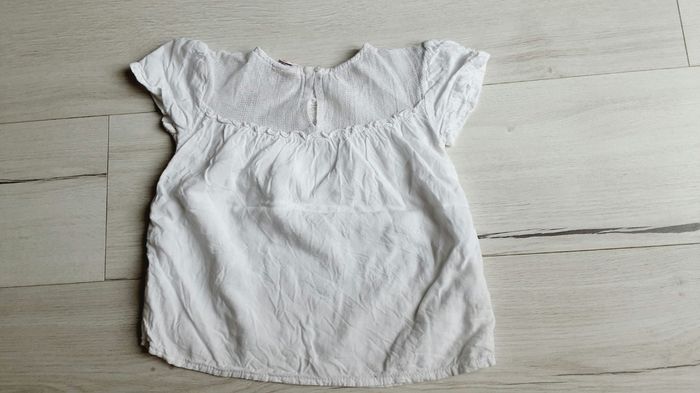 Vêtement fille tee-shirt manches courtes blanc Tape à l’œil TAO 5 ans - photo numéro 3