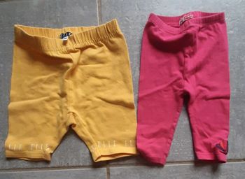 Lot 2 leggings fille 3 mois