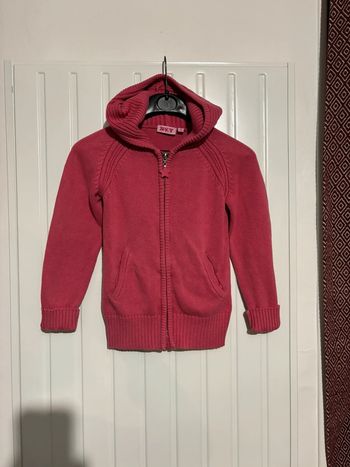 Gilet fille rose NKY 8 ans