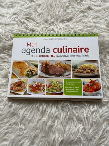 Mon agenda culinaire avec 400 recettes quotidiennes TBE 📆