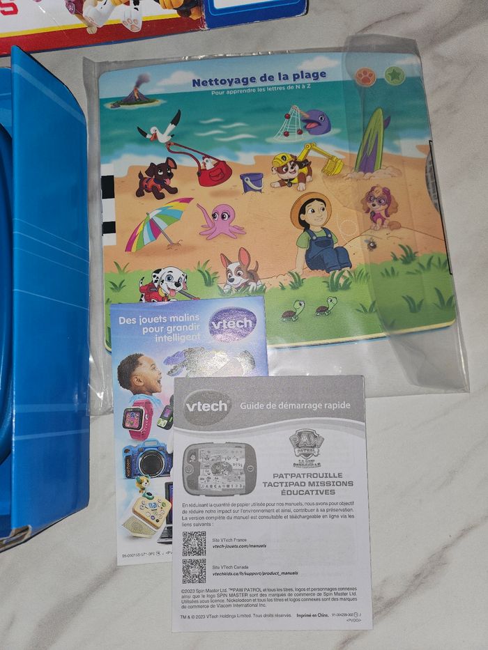Tablette éducatif, vtech, paw patrol, jeux ludique, fiche d'activité - photo numéro 3