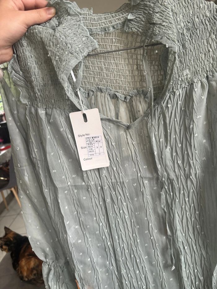 Chemisier/blouse plumetis - photo numéro 3