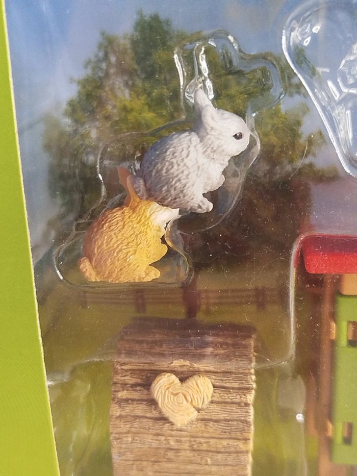 Schleich boîte Clapier et ses lapins Figurine animal de la ferme - photo numéro 4