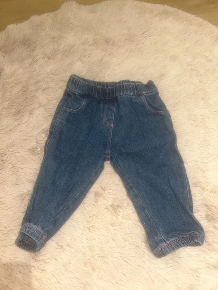 lot de 2 jeans fille 12 mois - photo numéro 4