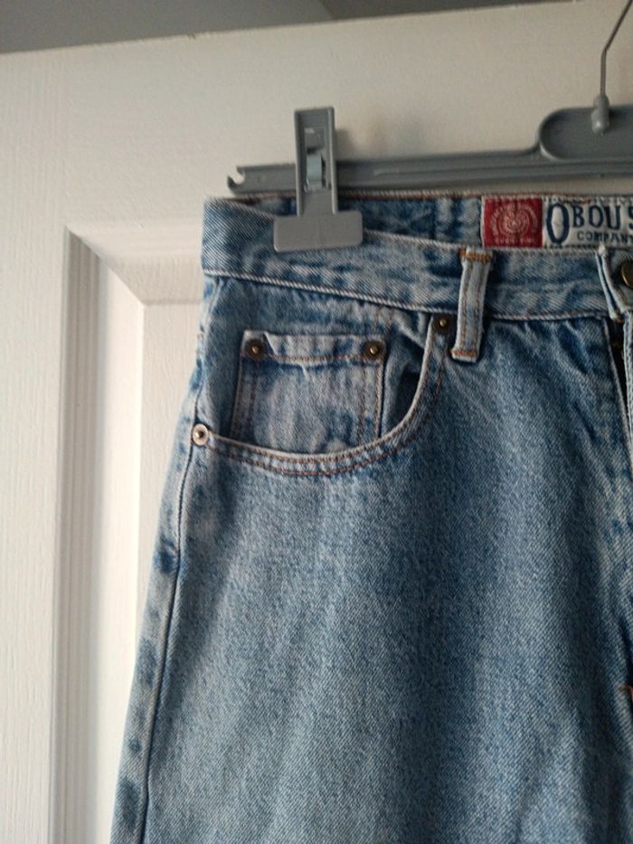 Jeans oboush taille 38 coloris bleu clair idéal pour le travail - photo numéro 3