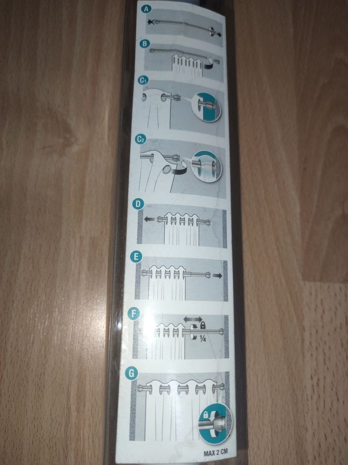 Barre à rideau easy fix system Inspire neuve - photo numéro 7